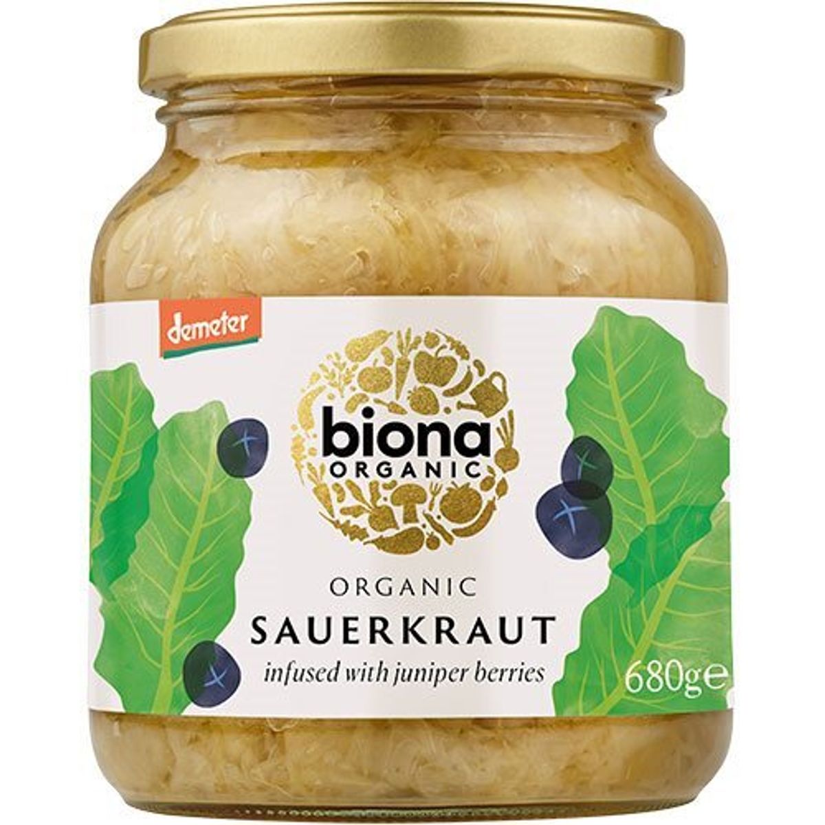 Biona Sauerkraut Ø Demeter, 680g.