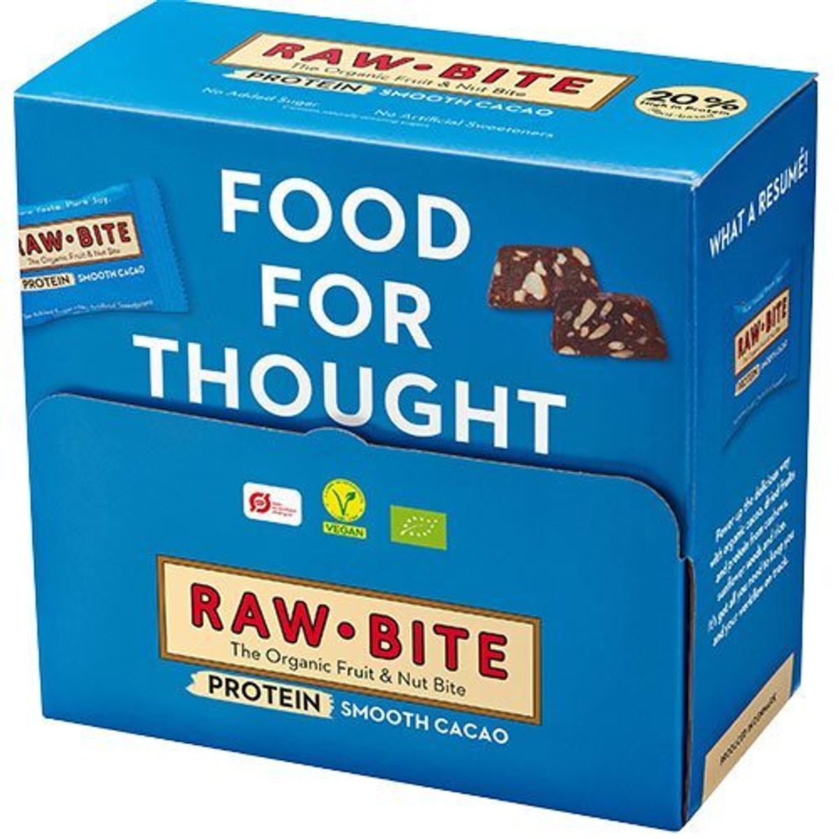 Rawbite Officebox Protein Smooth Cacao Ø 45x15g.