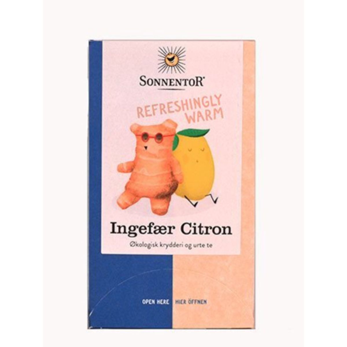 Sonnentor Ingefær Citron te Ø, 18br