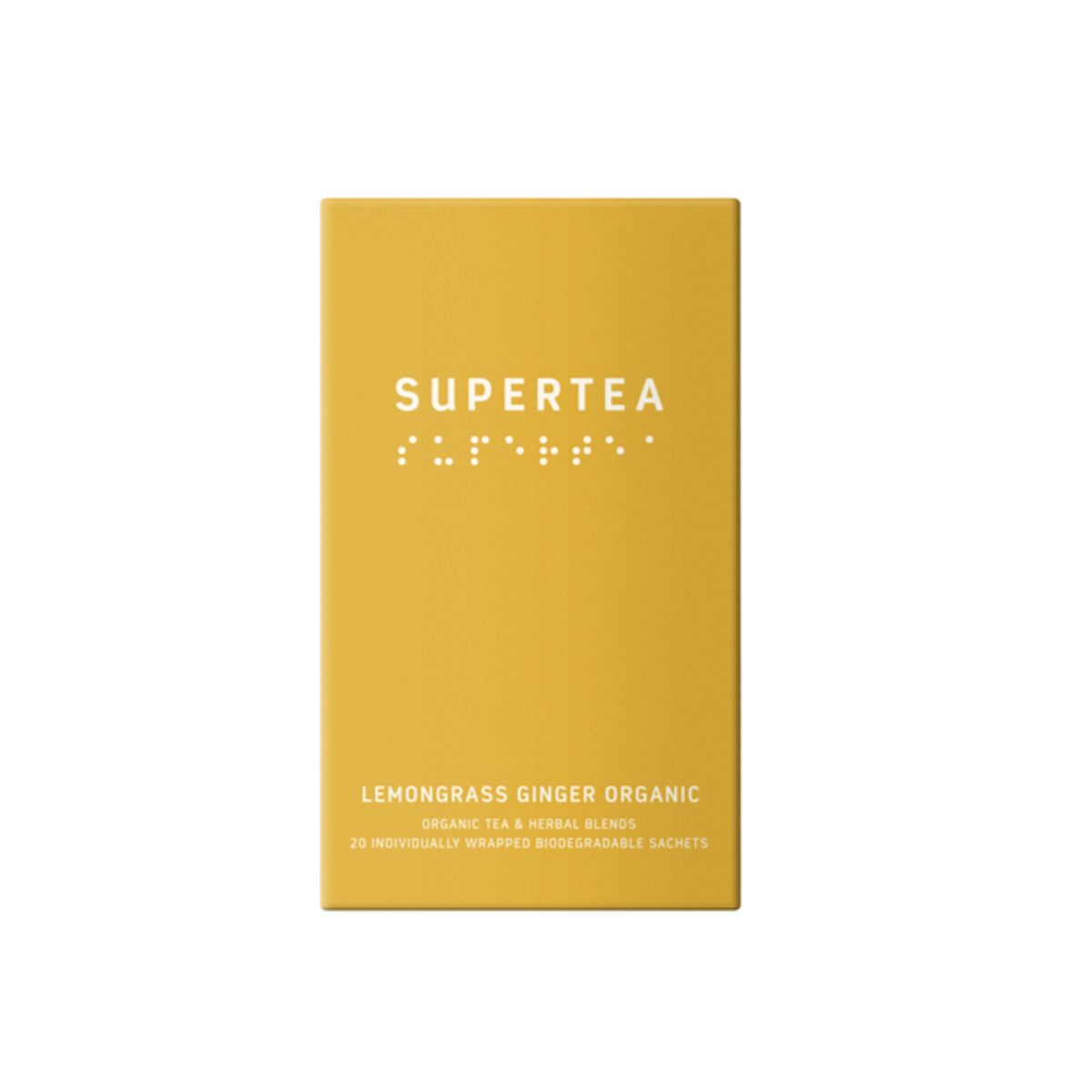 Supertea Lemongrass Ginger Øko Tebreve, 20stk.