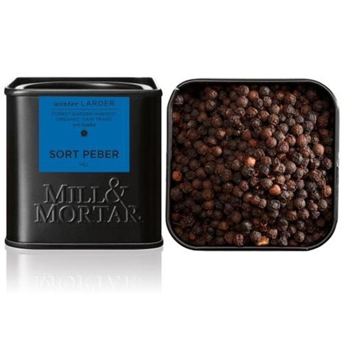 Mill & Mortar Sort peber hel Ø, 50g.