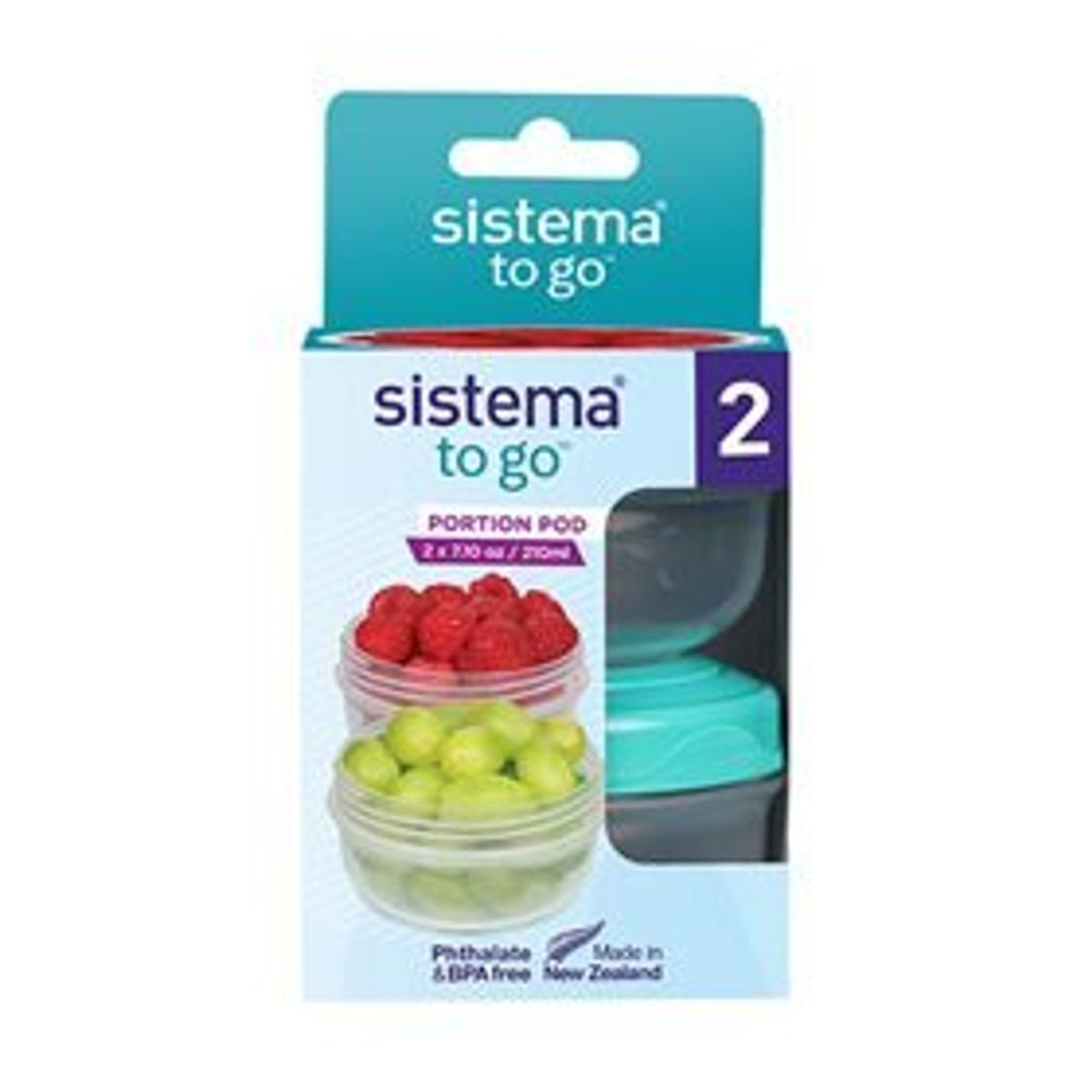 Sistema Opbevaring To Go 2pack, 210ml.