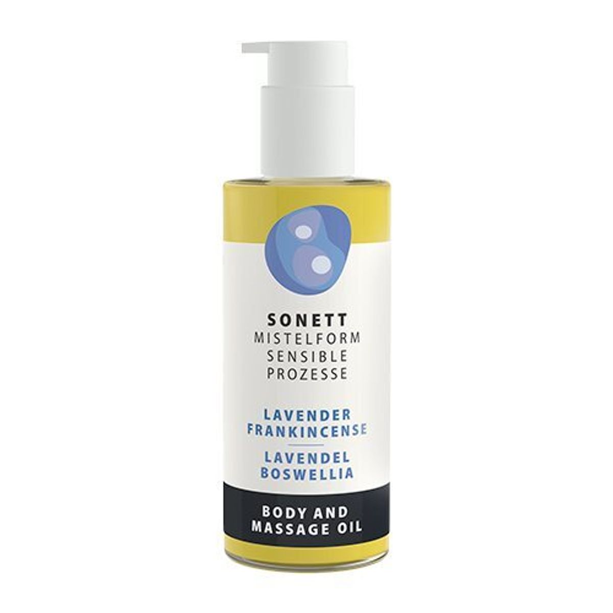 Sonett Krops & Massageolie Lavendel/boswellia, 145ml.