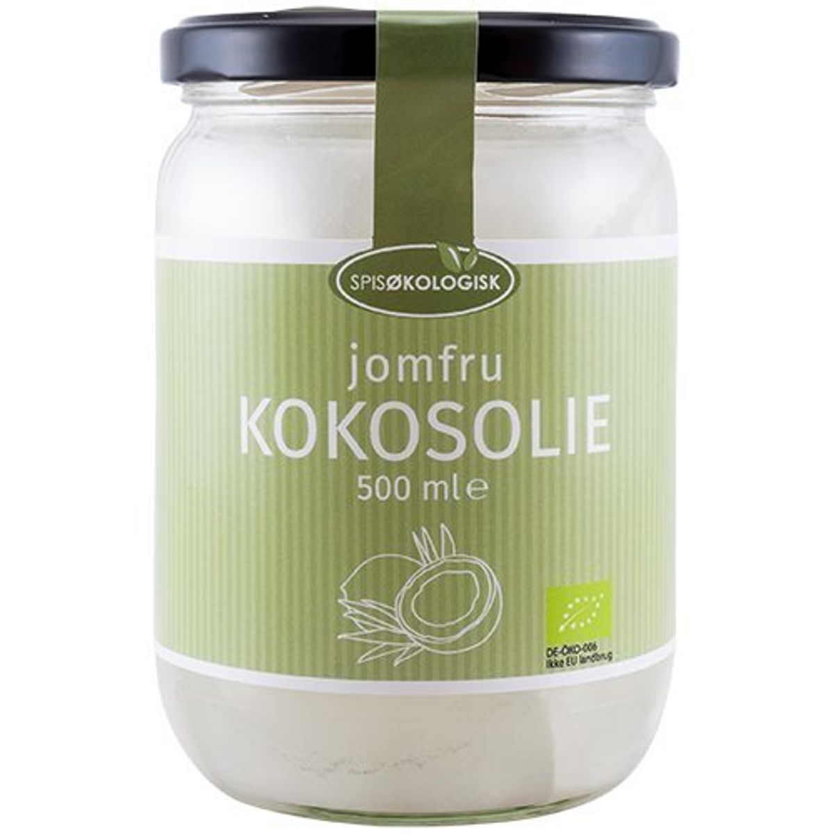 Spis Økologisk Kokosolie koldpresset jomfru Ø, 500ml.