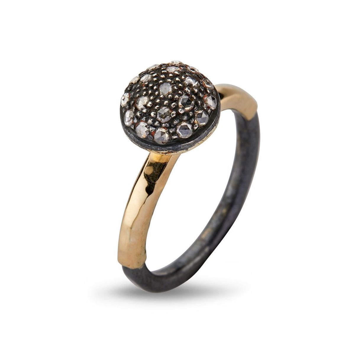 By Birdie Victoria Rose 14 Karat Guld Ring med 14 Karat Guld og Diamanter 0,35 Carat