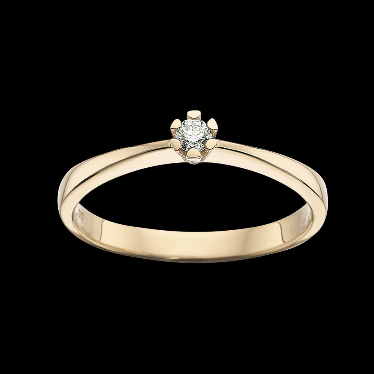 Vida Ring 0,05 ct. i 14 Karat Guld fra Scrouples 7815,05