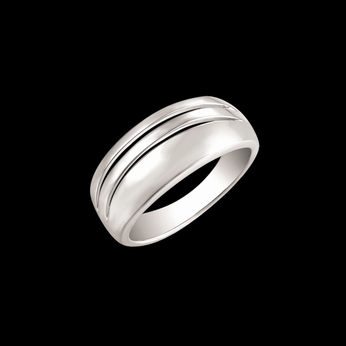 Støvring Design Ring i Rhodineret Sølv 12254035