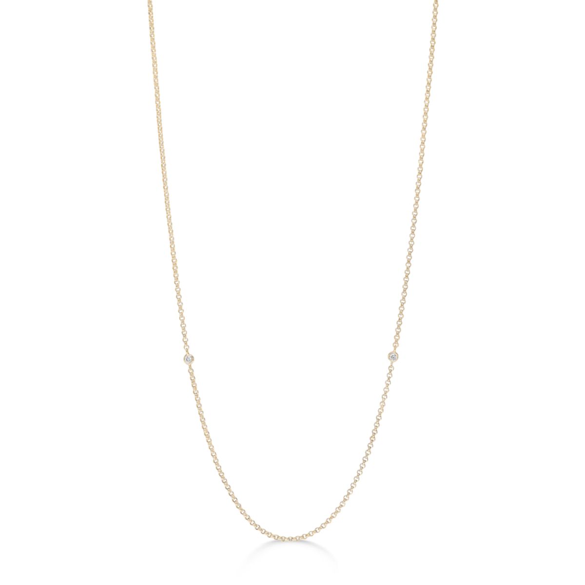 Julie Sandlau Legacy Necklace Halskæde i 18 Karat Guld med Brillanter 0,08 Carat TW