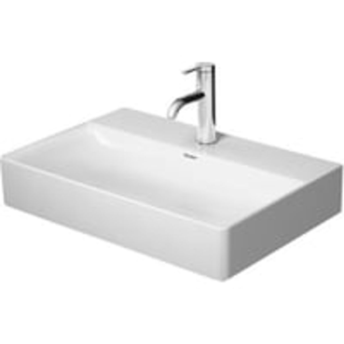 Duravit DuraSquare hndvask 600x400mm kompakt med hanehul & uden overlb