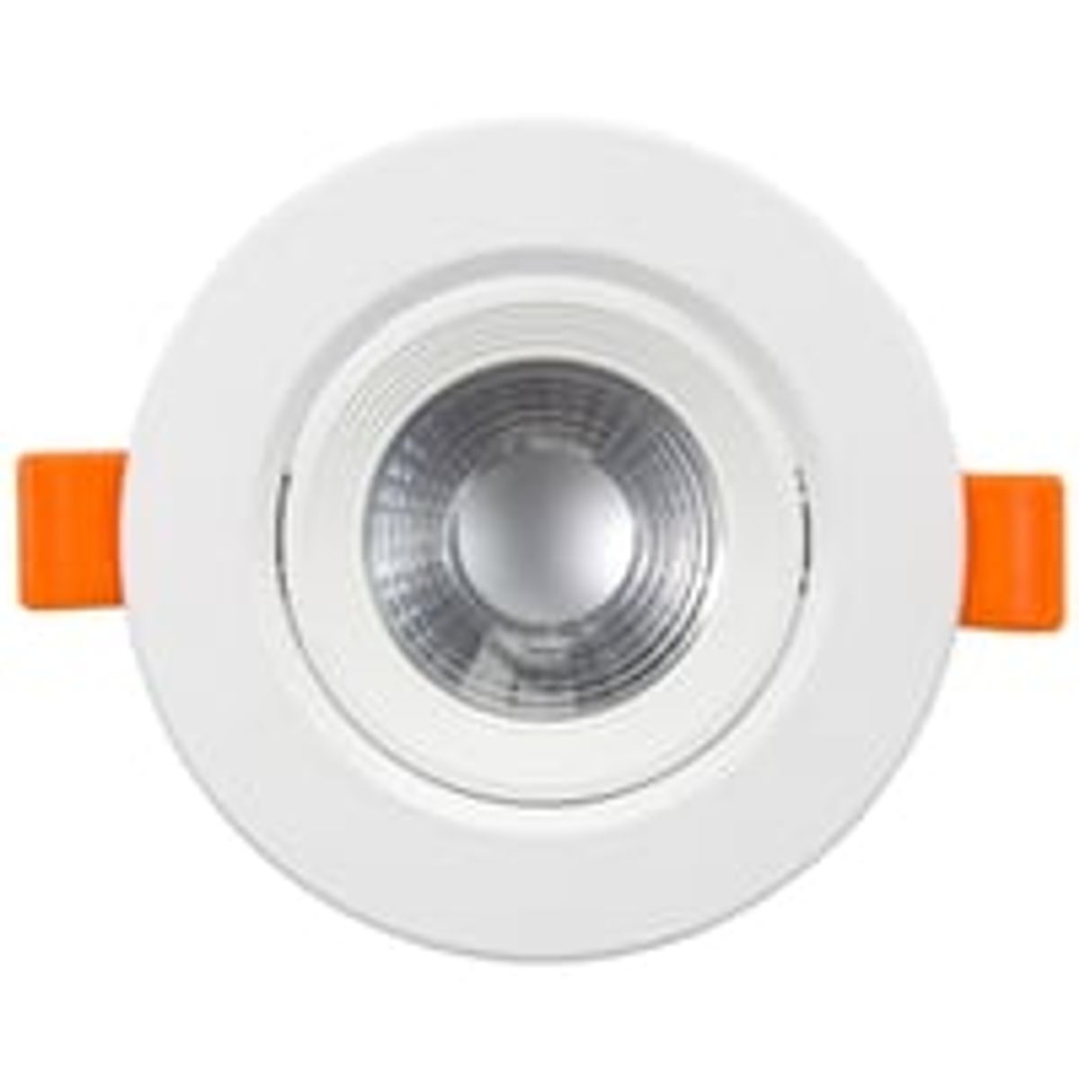 7W LED indbygningsspot, 7,5 cm hul, 9 cm ml, indbygget driver, 230V, 550lm, RA80