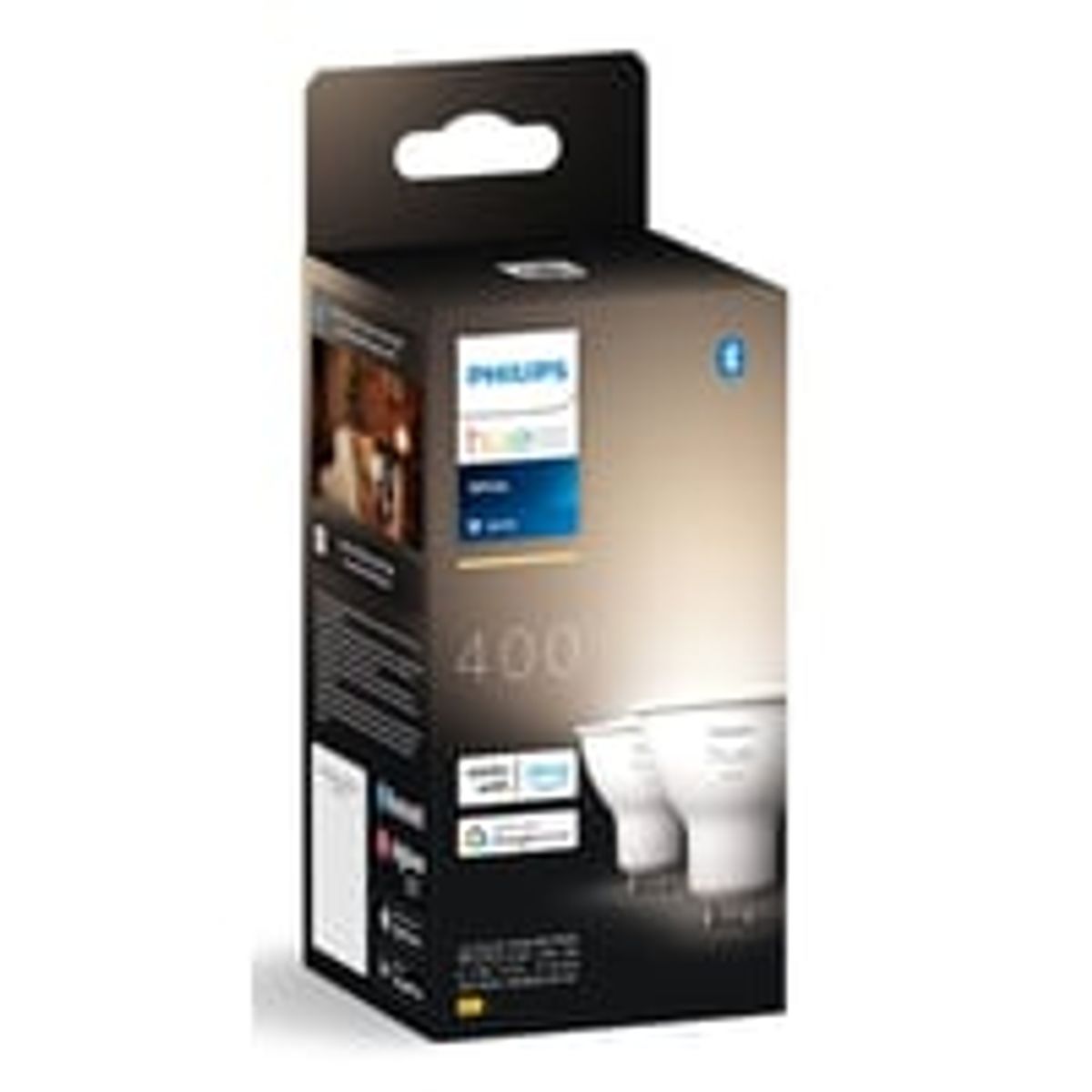 Philips Hue GU10 LED-pre, White, Zigbee + Bluetooth (2 pak)