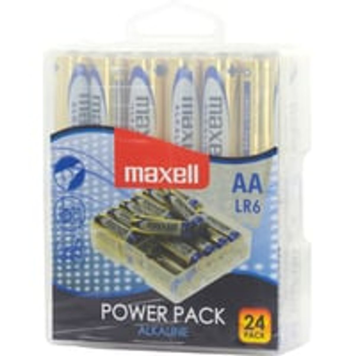 Maxell Power Pack Alkaline, LR06 / AA batterier, 1,5V, 24-pak