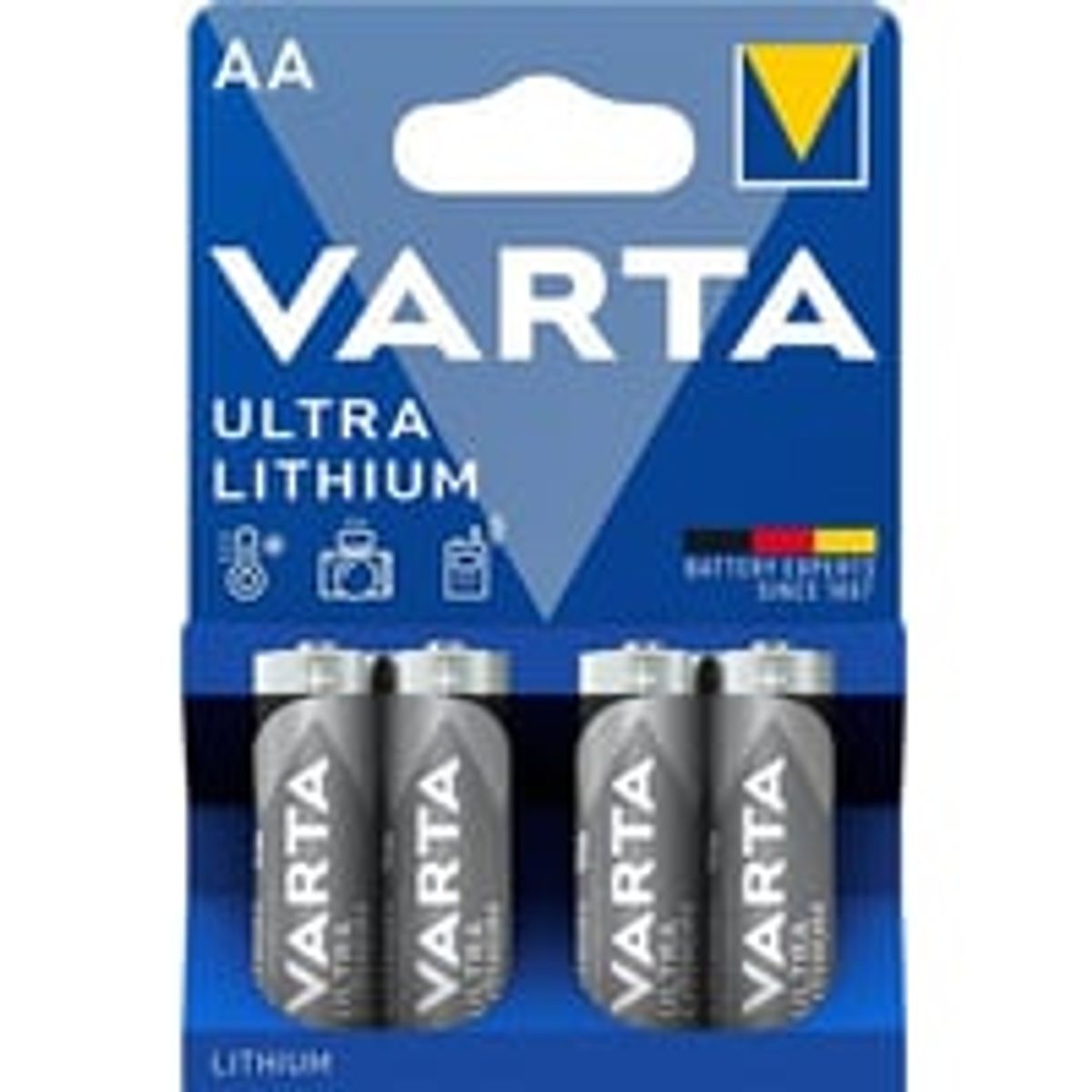 Varta Lithium AA Batteri, 1.5V, 4 stk