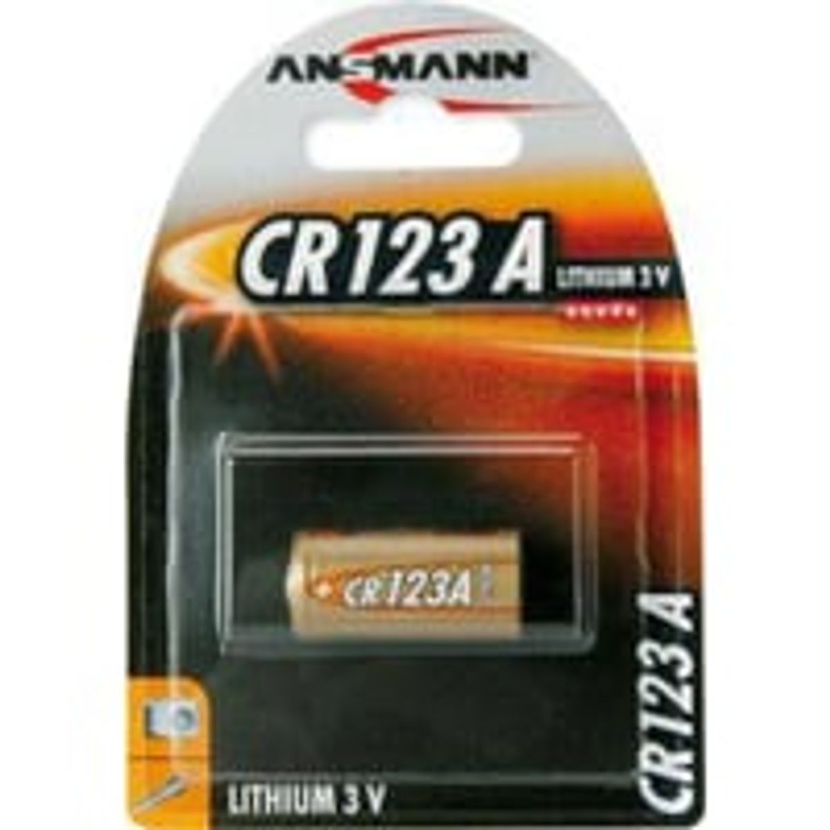 Batteri CR123A lithium 1 stk