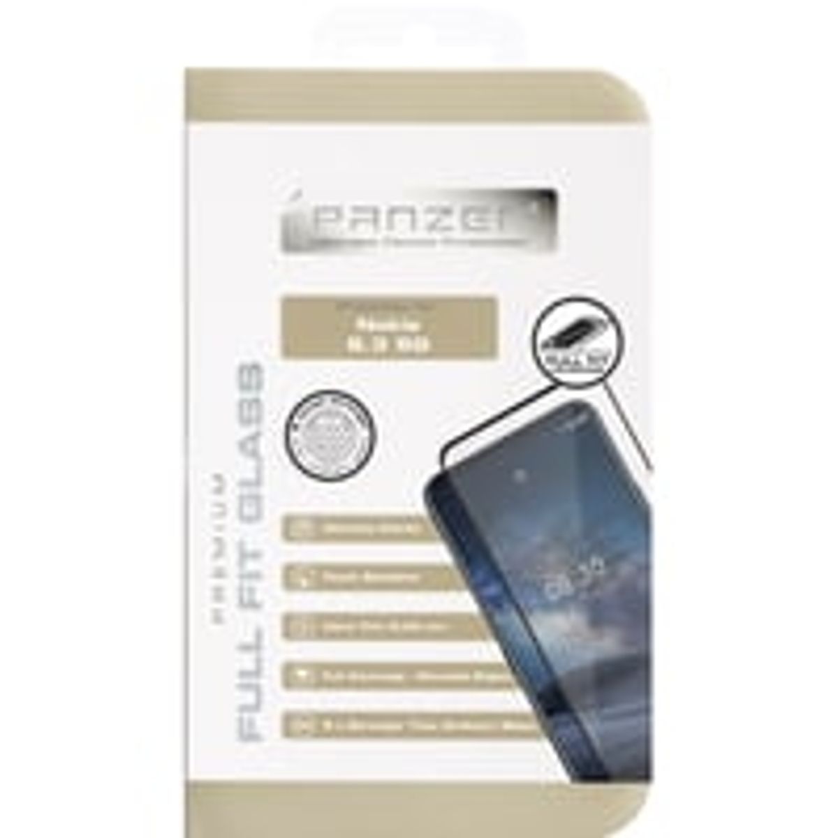 PANZER Premium Full-Fit Glass til Nokia 8.3 5G, sort