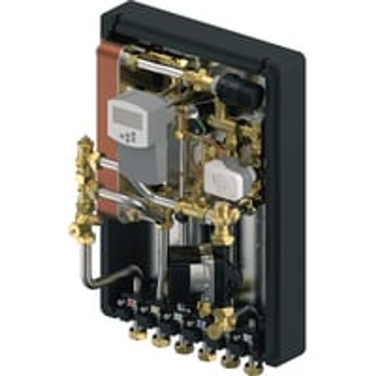 Uponor Combi Port INS UFH X-157 19, fuldisoleret fjernvarmeunit