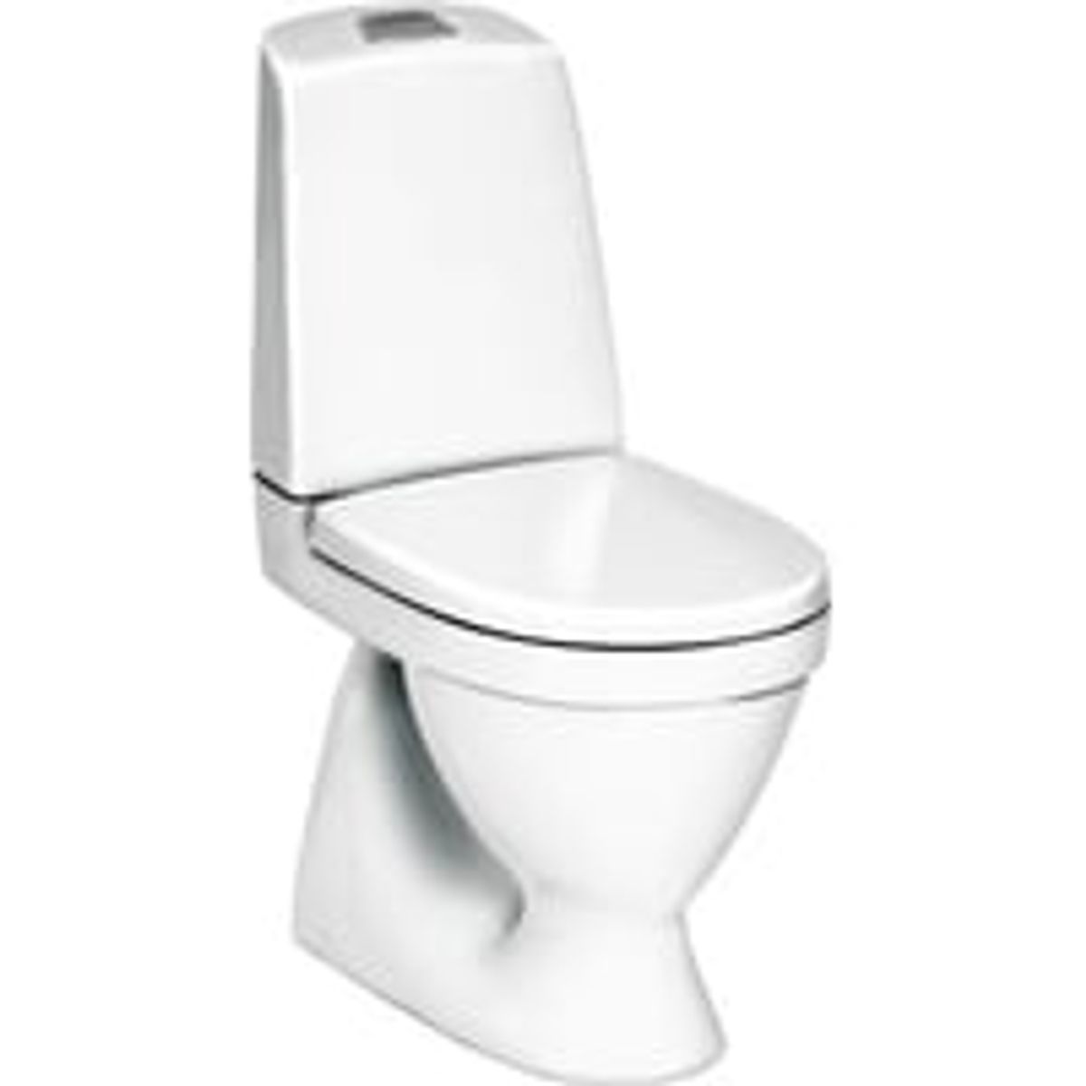 Gustavsberg Nautic 5500L - Toilet, skjult S-ls, 650 x 345 mm