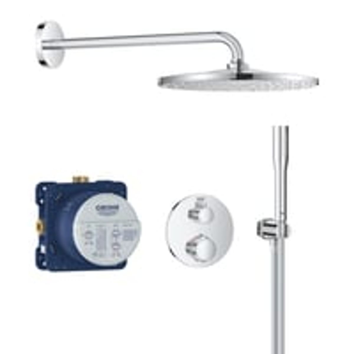 Indbygningsbrusesystem Precision 310, rund, krom - Grohe