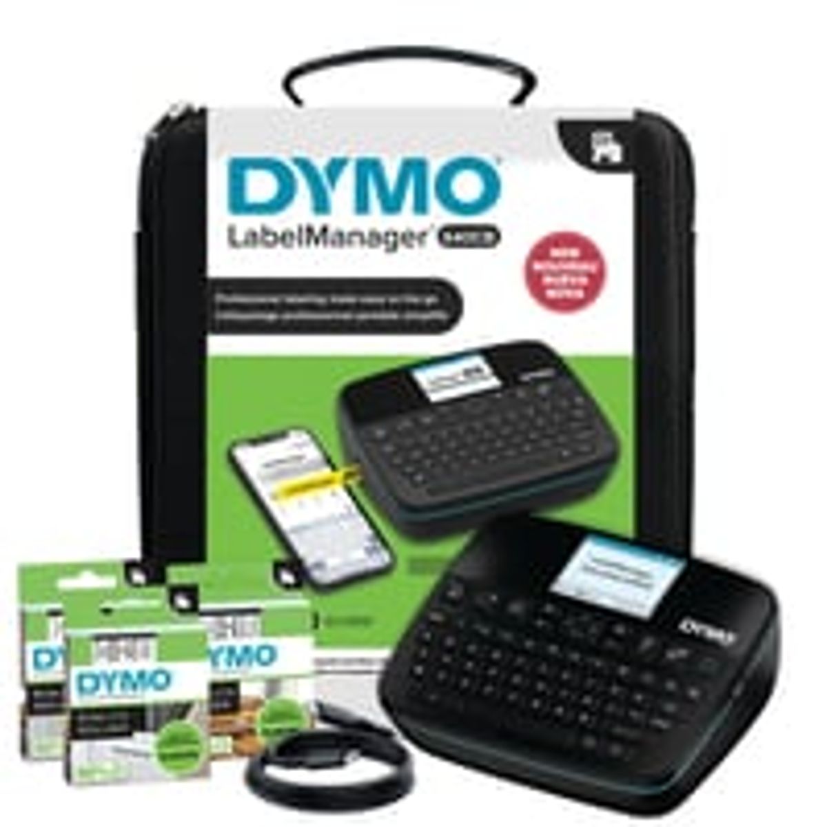 DYMO LabelManager Executive 640CB, kuffertst