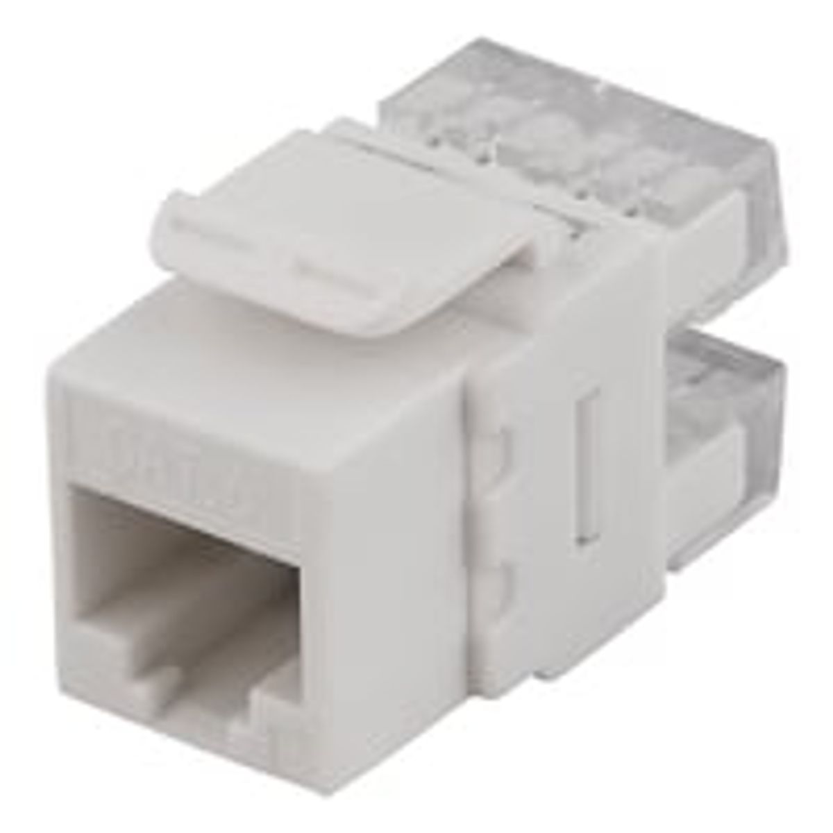 DELTACO UTP CAT6 Keystone connector, 180 grader, "Tool-free"