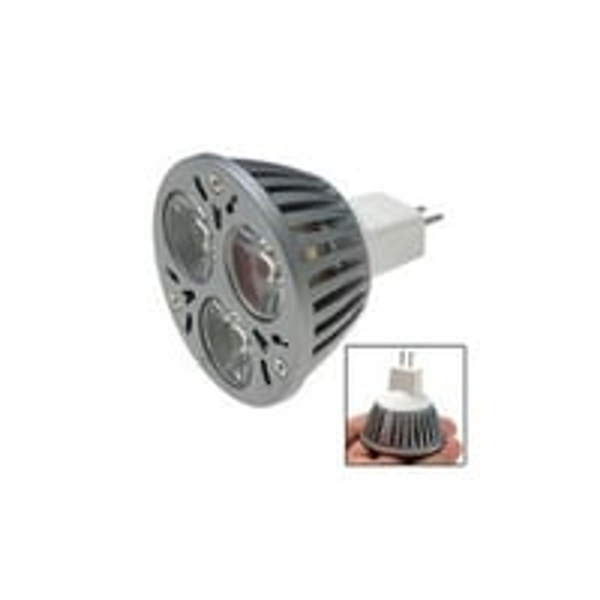 LEDlife TRI3 LED spotpre - 3W, dmpbar, 12V, MR16 / GU5.3, erstatter 40W