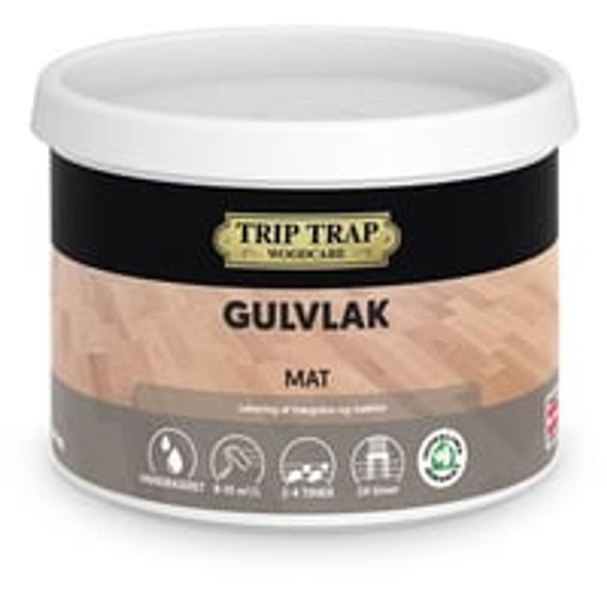 Gulvlak mat 0,38L farvels