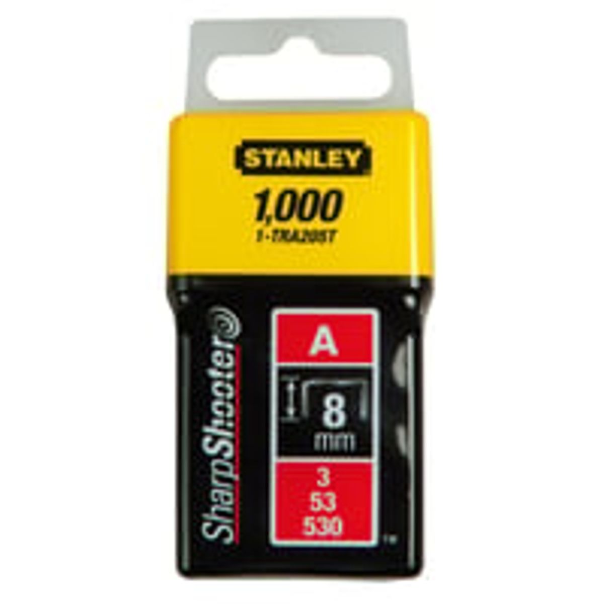 Stanley hfteklammer type a 8 mm x 1000 stk