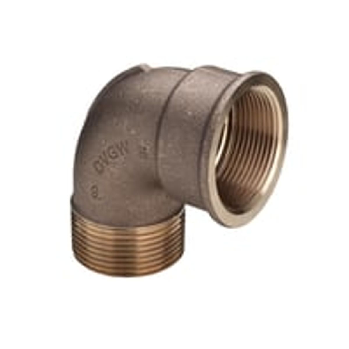 Vinkel 90 muffe/nippel, 3/8", Rdgods Silicium Bronze - Viega