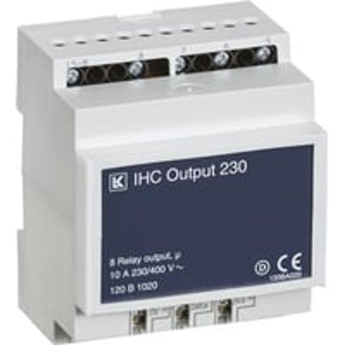 IHC Control, Output modul 230 med 2 x 4 rel udgange til 230Vac - Lauritz Knudsen