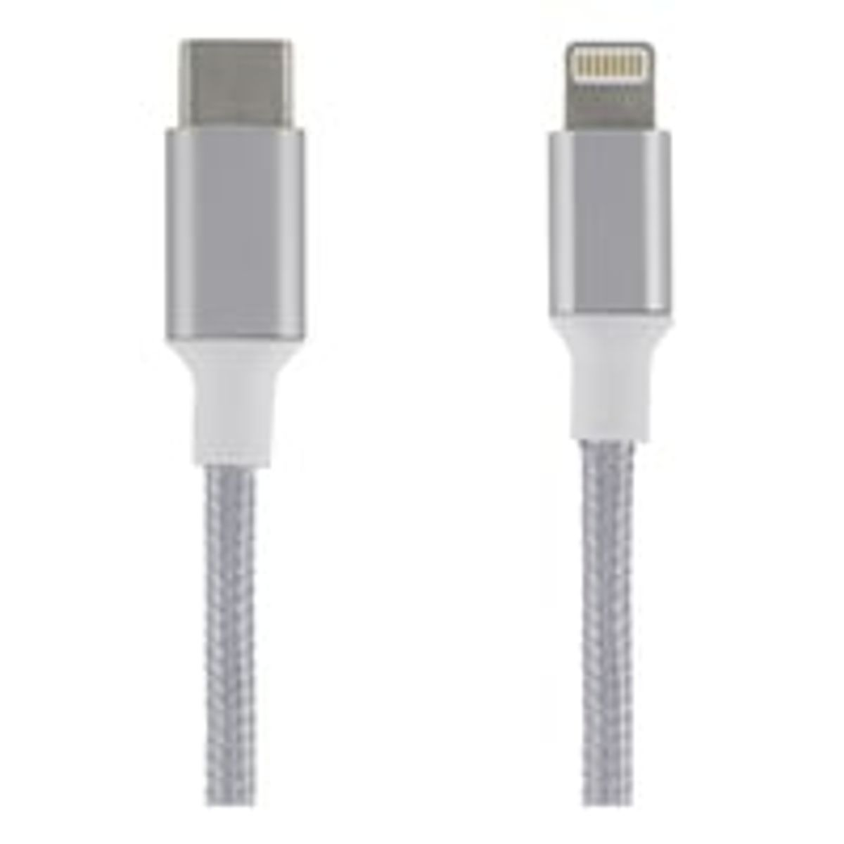 EPZI USB-C to Lightning cable, 2m, braided, slv