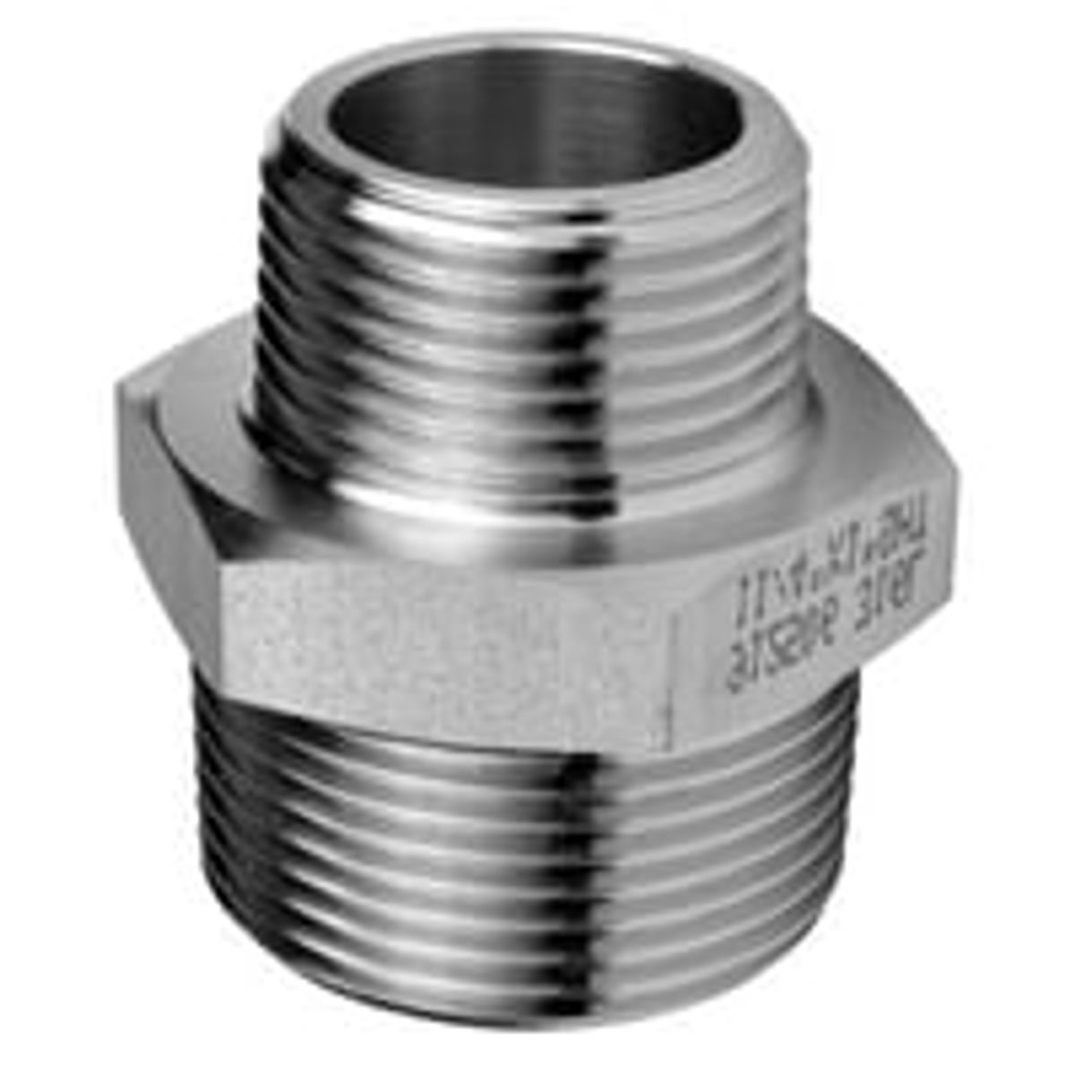 Brystnippel 1.1/4" x 1", Stbt, Rustfri aisi 316