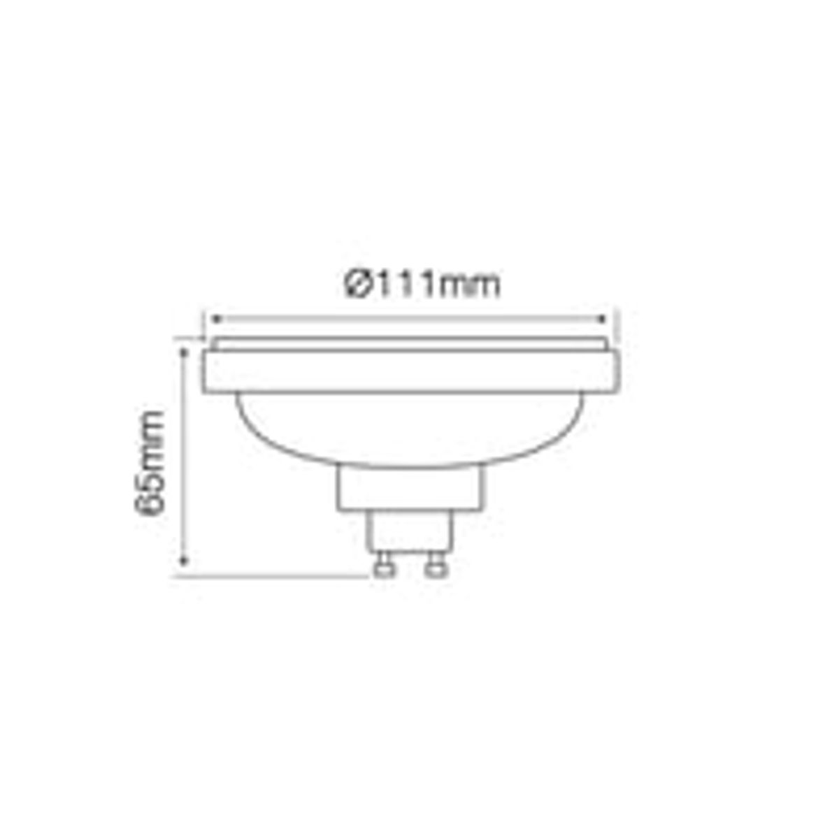 12W LED spot - GU10, 230V, AR111 / ES111, 720lm, RA90