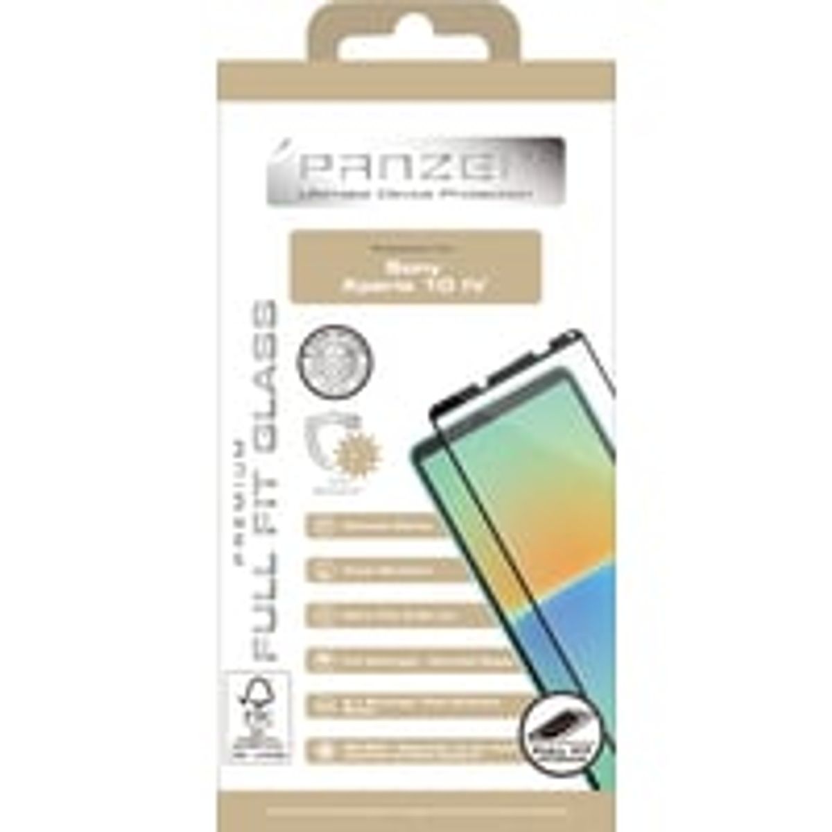 PANZER Premium Full-Fit Glass, sort, til Sony Xperia 10 IV