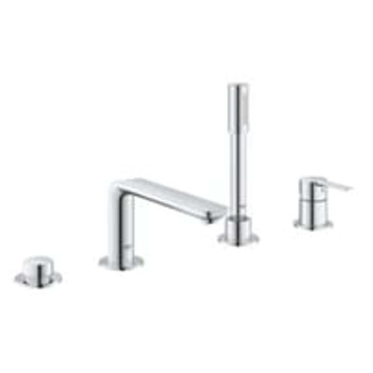 Grohe Lineare 4-huls kar- og brusearmatur, Krom