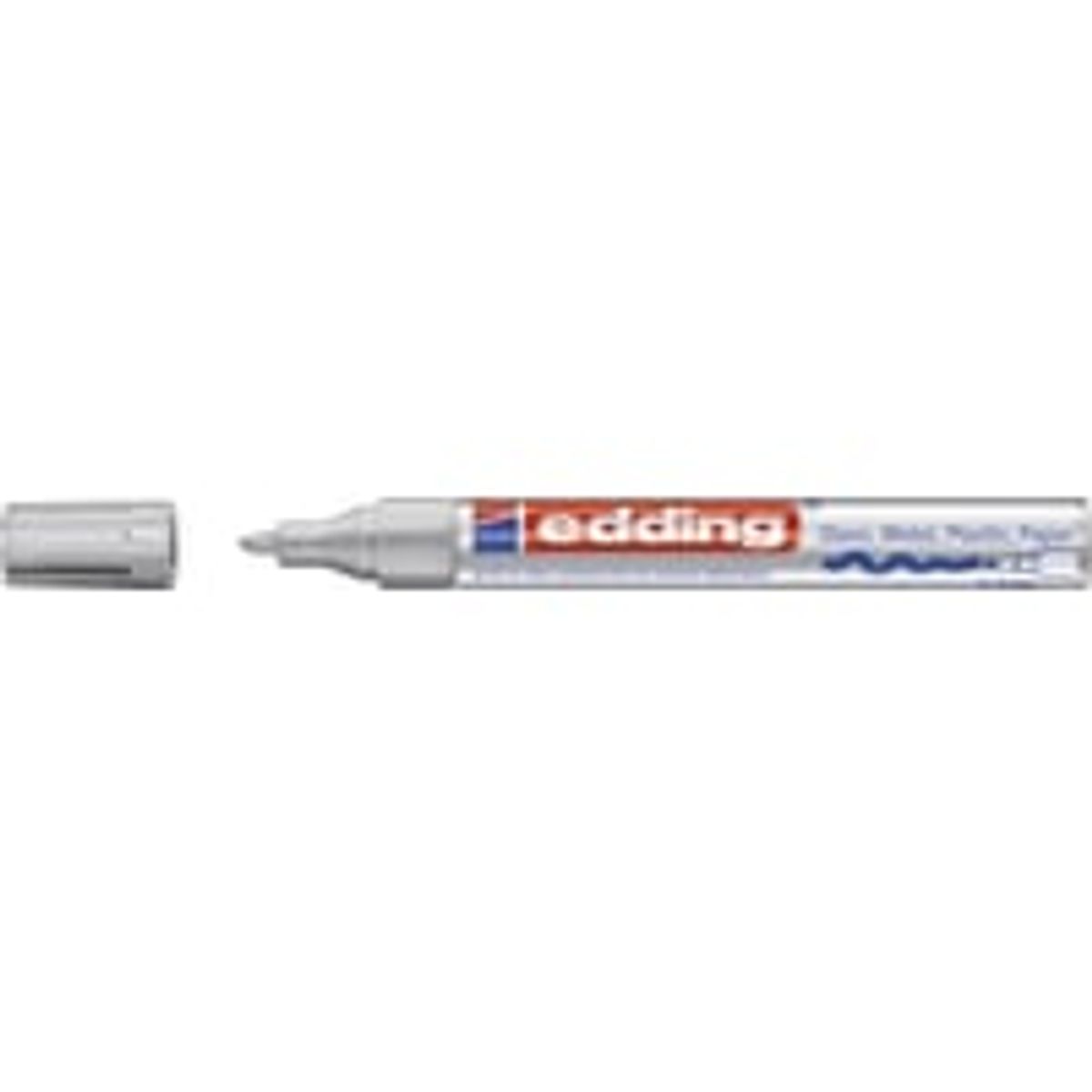 Edding 750, permanent marker, hvid, 2-4 mm