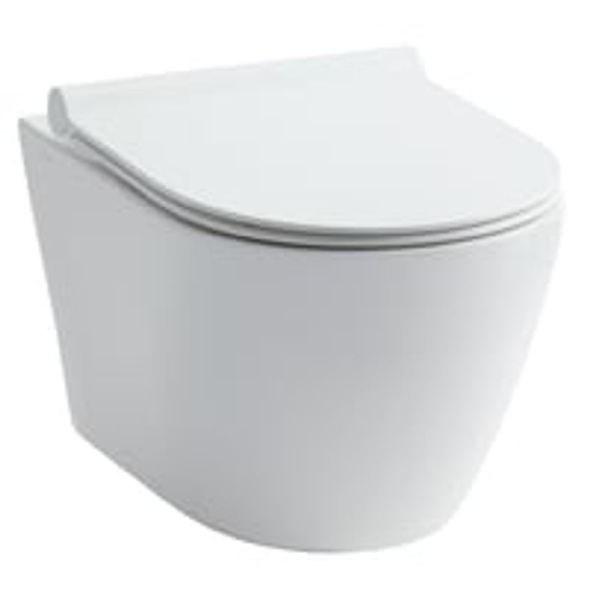 Lavabo Studio NoRim Rimless vghngt toilet med soft close sde, hvid