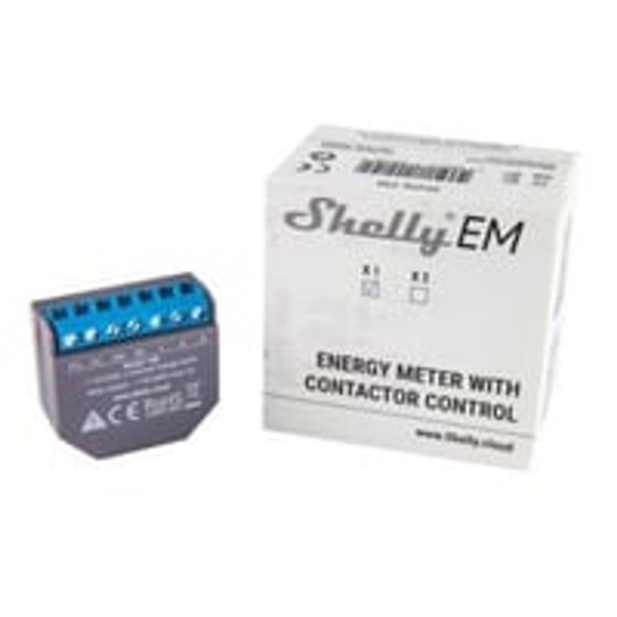 Shelly EM, WiFi energimler, 2x50/120A (uden strmtrafo)