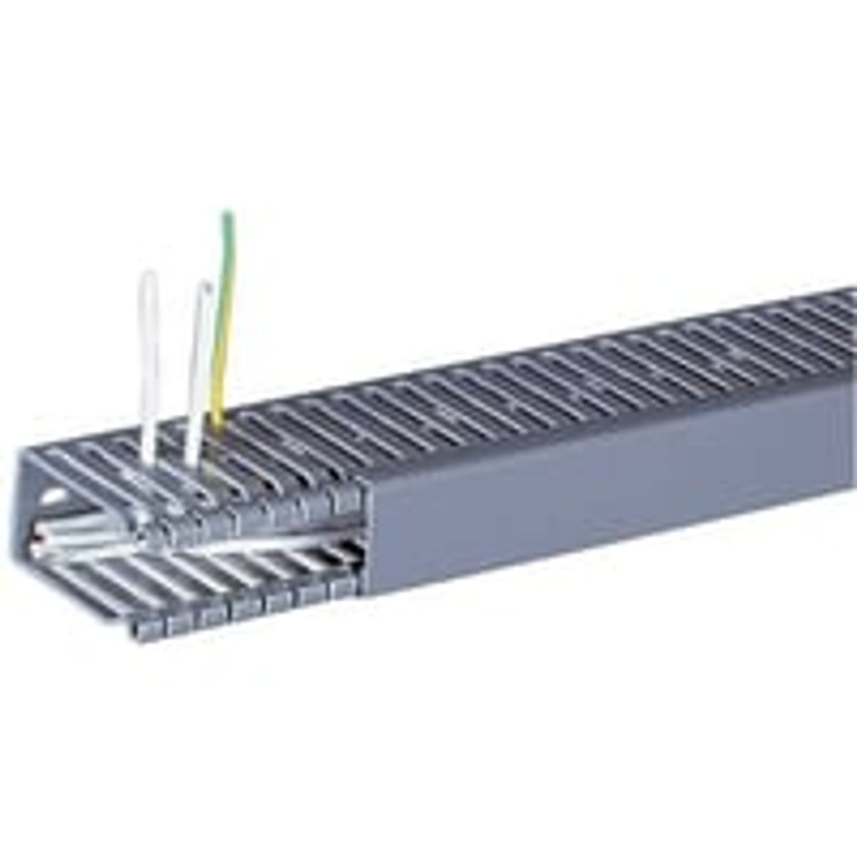 Tehalit BA6: Opslidset ledningskanal med lg, 4 mm slidser, 10 mm fingre, HxB 65 x 66 mm - Hager - 2 meter