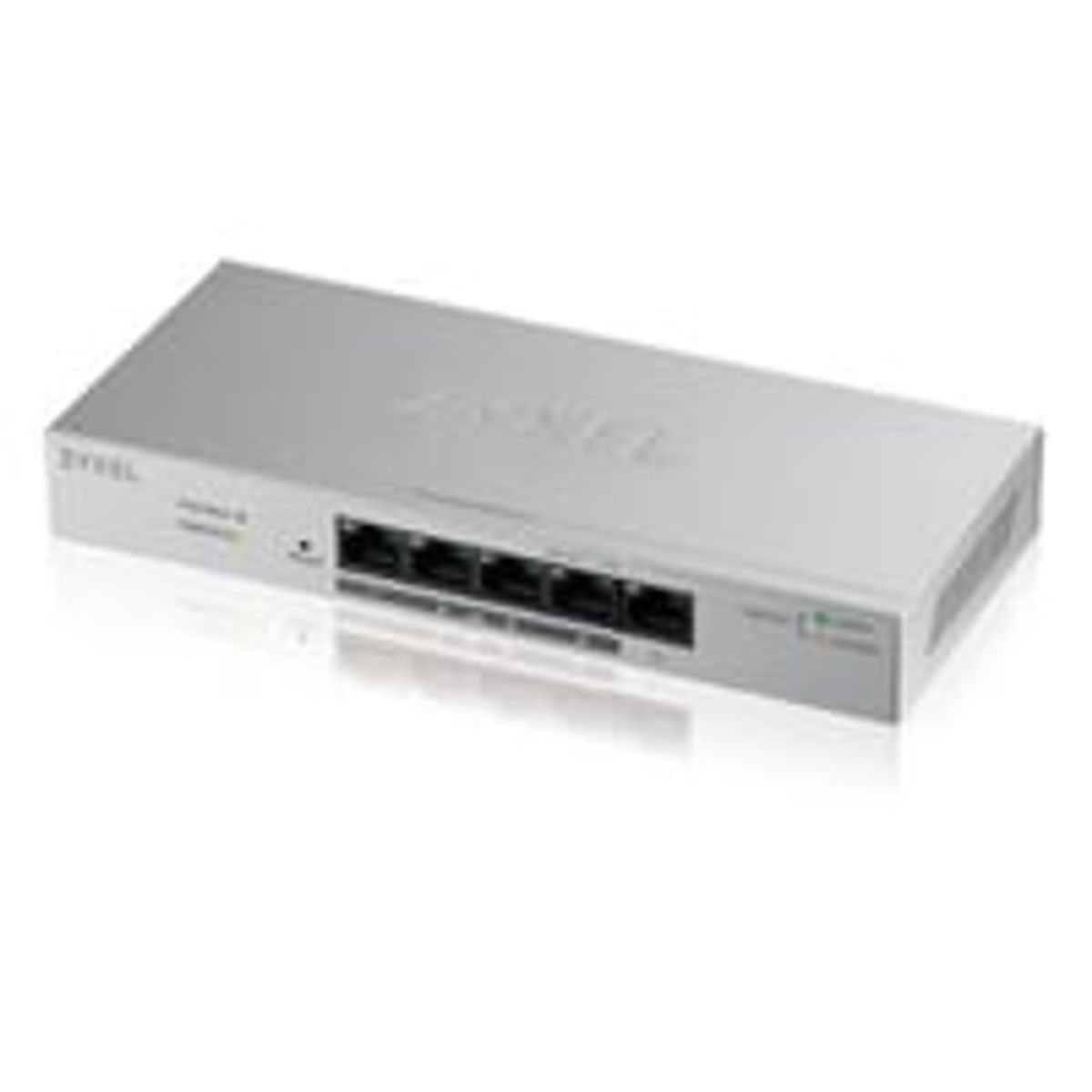 ZyXEL GS1200-5HPv2, 5 Port Gigabit PoE+ Simpel webmanaged Switch, 4x PoE+, 60 Watt