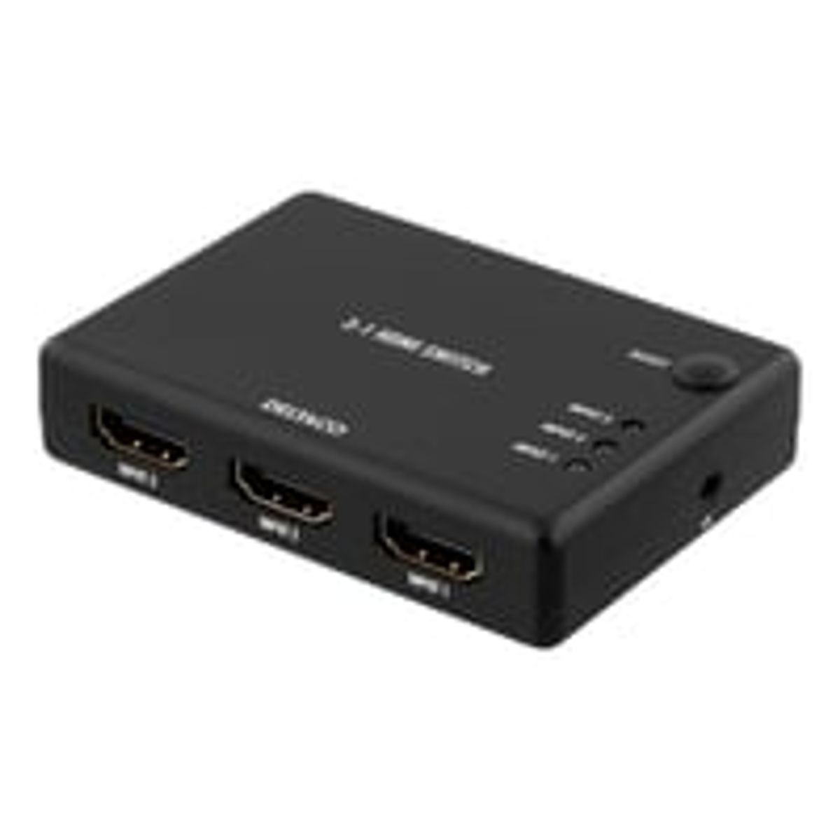 DELTACO HDMI Switch, 3 inputs to 1 output, sup 4K in 60Hz, 7.1, sort