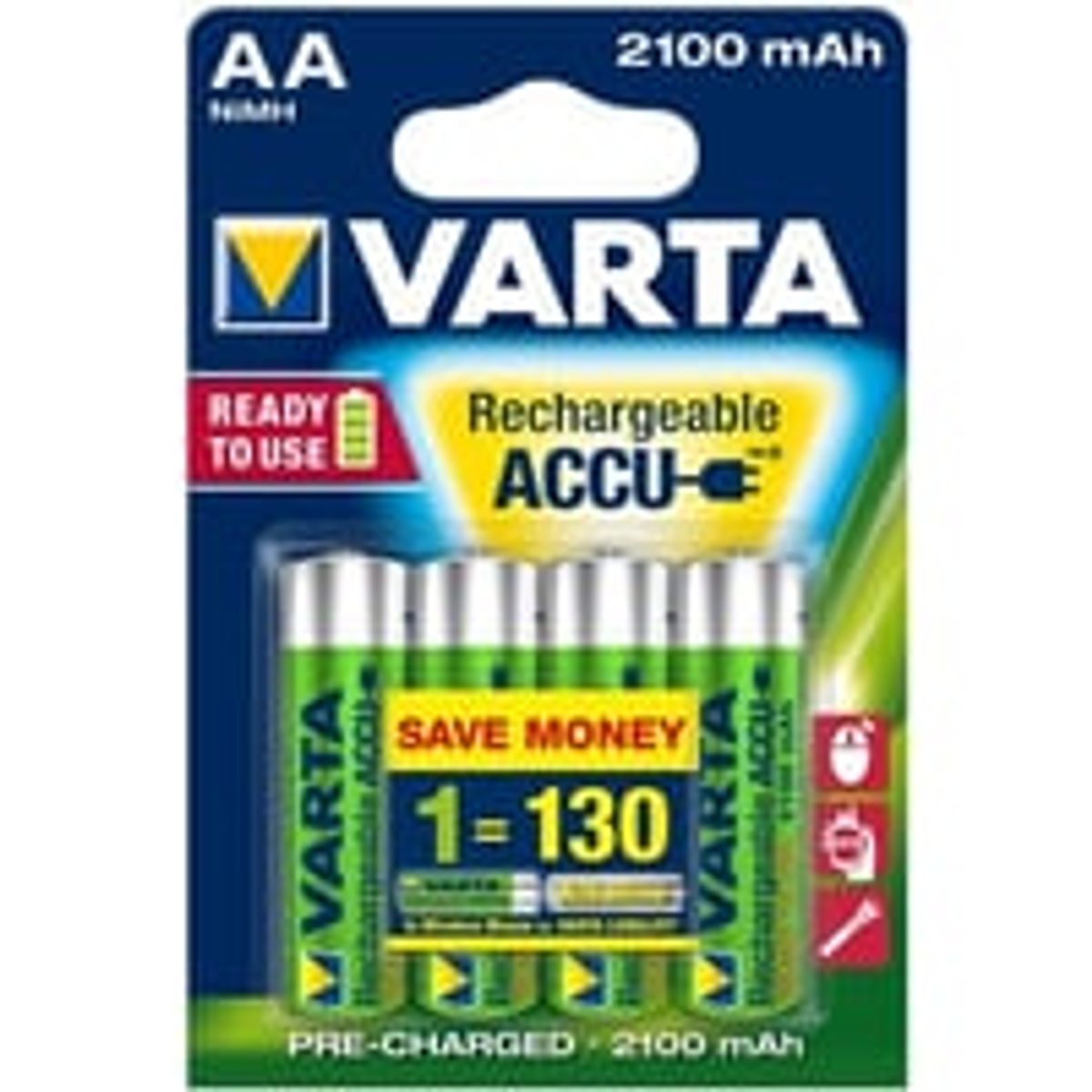 Varta Ready2Use - AA batteri, genopladelig - 4 stk