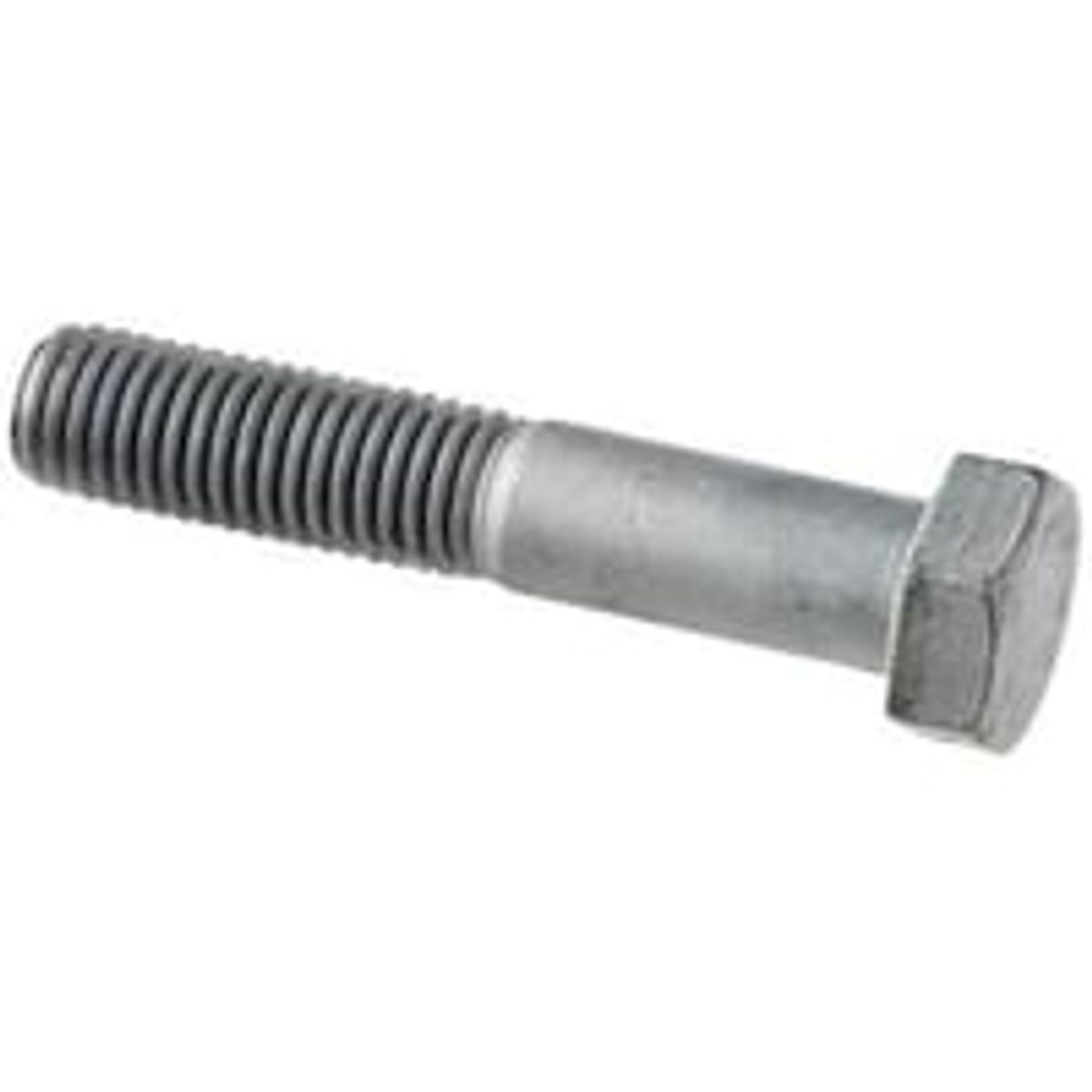 M16 x 60 mm varmgalvaniseret maskinbolt, DIN 931, kvalitet 8.8