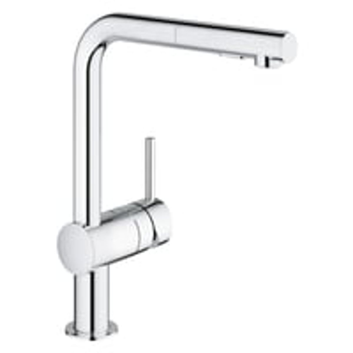 Grohe Minta kkkenarmatur, udtrk/brus, L-tud, 1-grebs, Krom