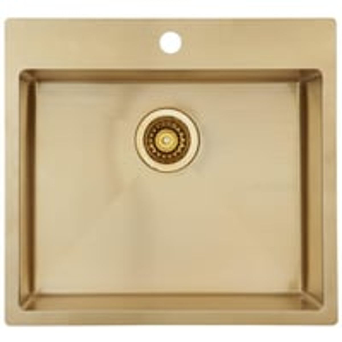 Lavabo Kubus 540 soft kkkenvask, 54 x 50 cm, messing (brstet)