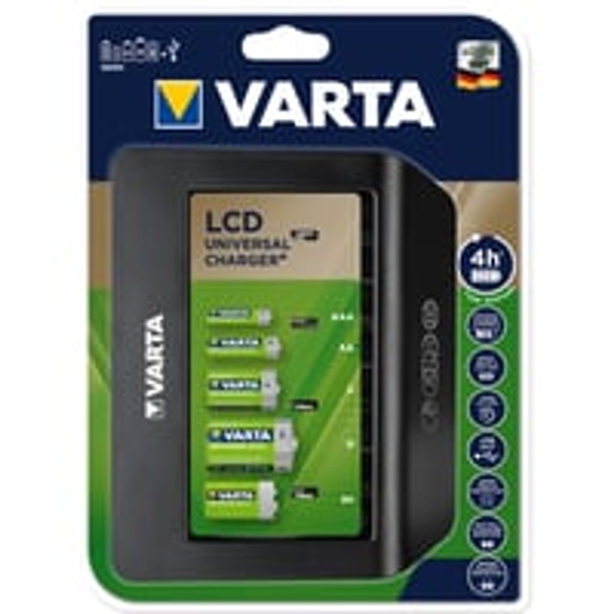 Varta batteri LCD Universal Lader, 57688101401