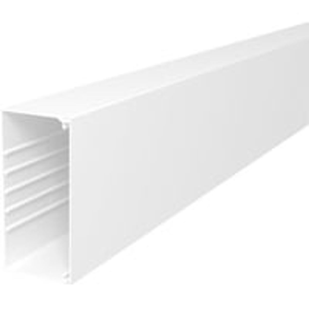 OBO Kabelkanal WDK - Kanalbund med lg, 80 x 169 mm (WDK80170), renhvid - 2 meter