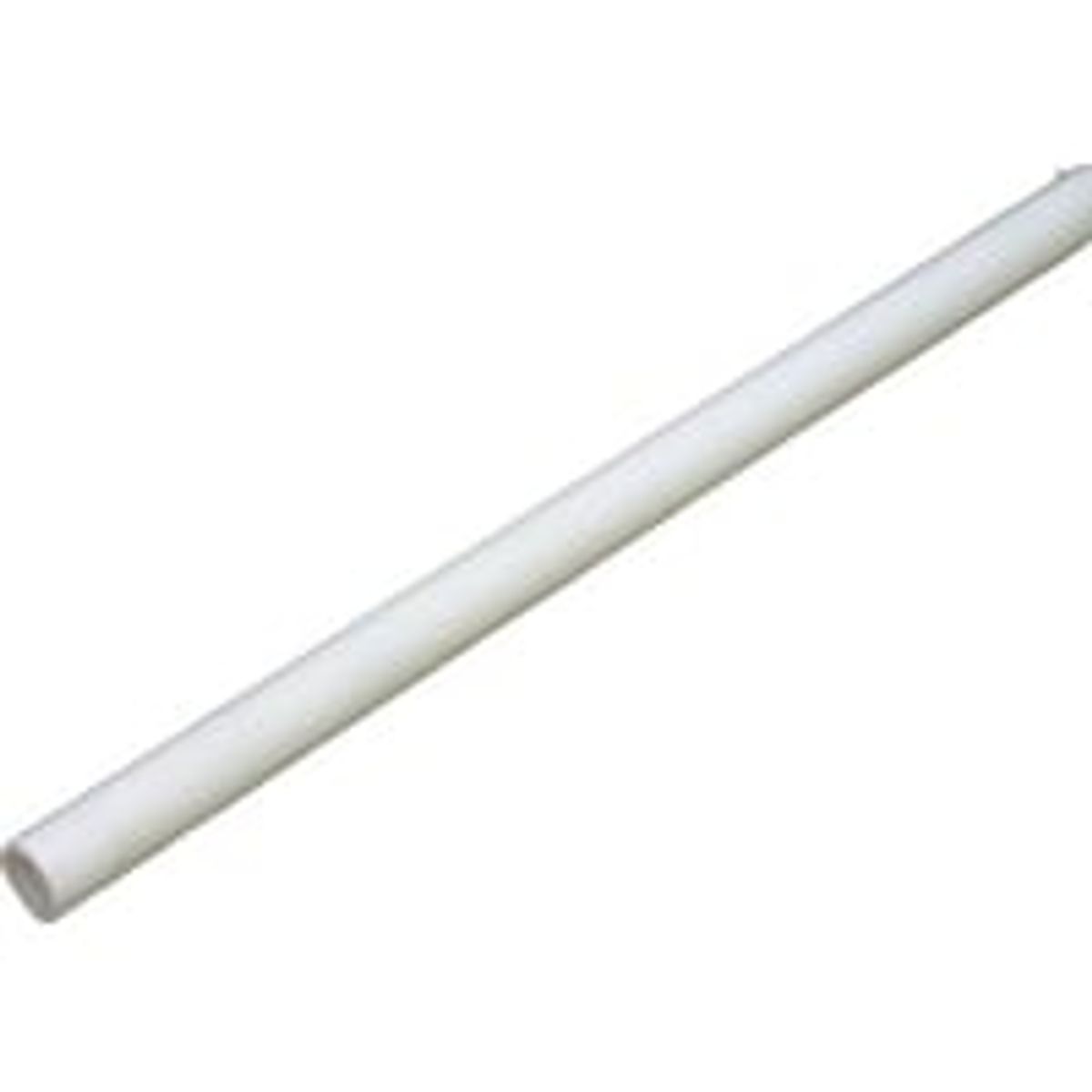 Plastrr pvc 12/10 mm, hvid - lngde 3 meter