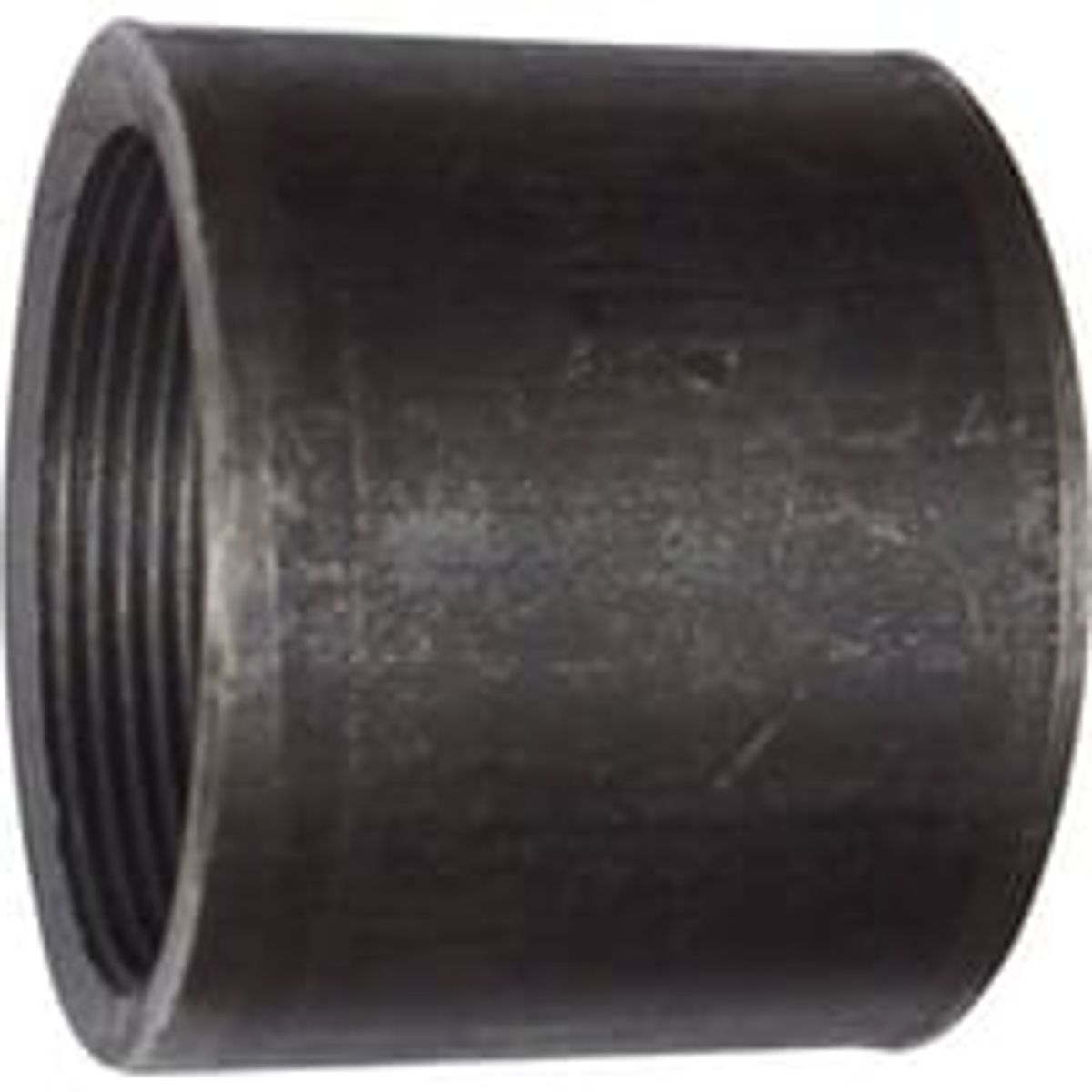 Smedet muffe, sort, 3/8" x 3/8"