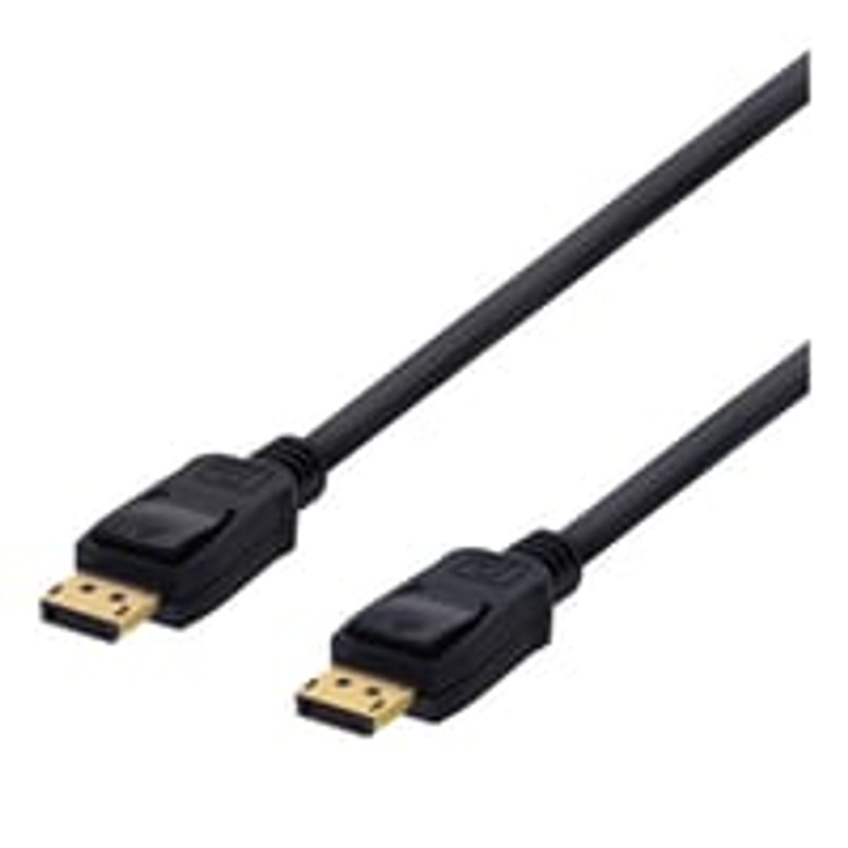 DELTACO DisplayPort kabel, 1,5m, 4K UHD, DP 1.2, sort