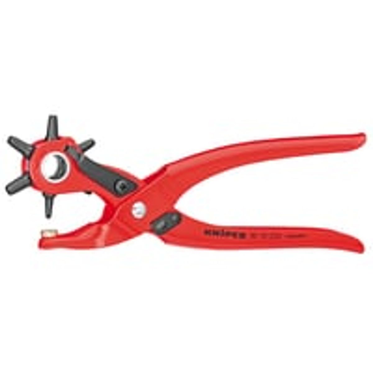 Knipex revolverhultang, 220 mm, 2,0-5,0 mm - rd pulverlakeret